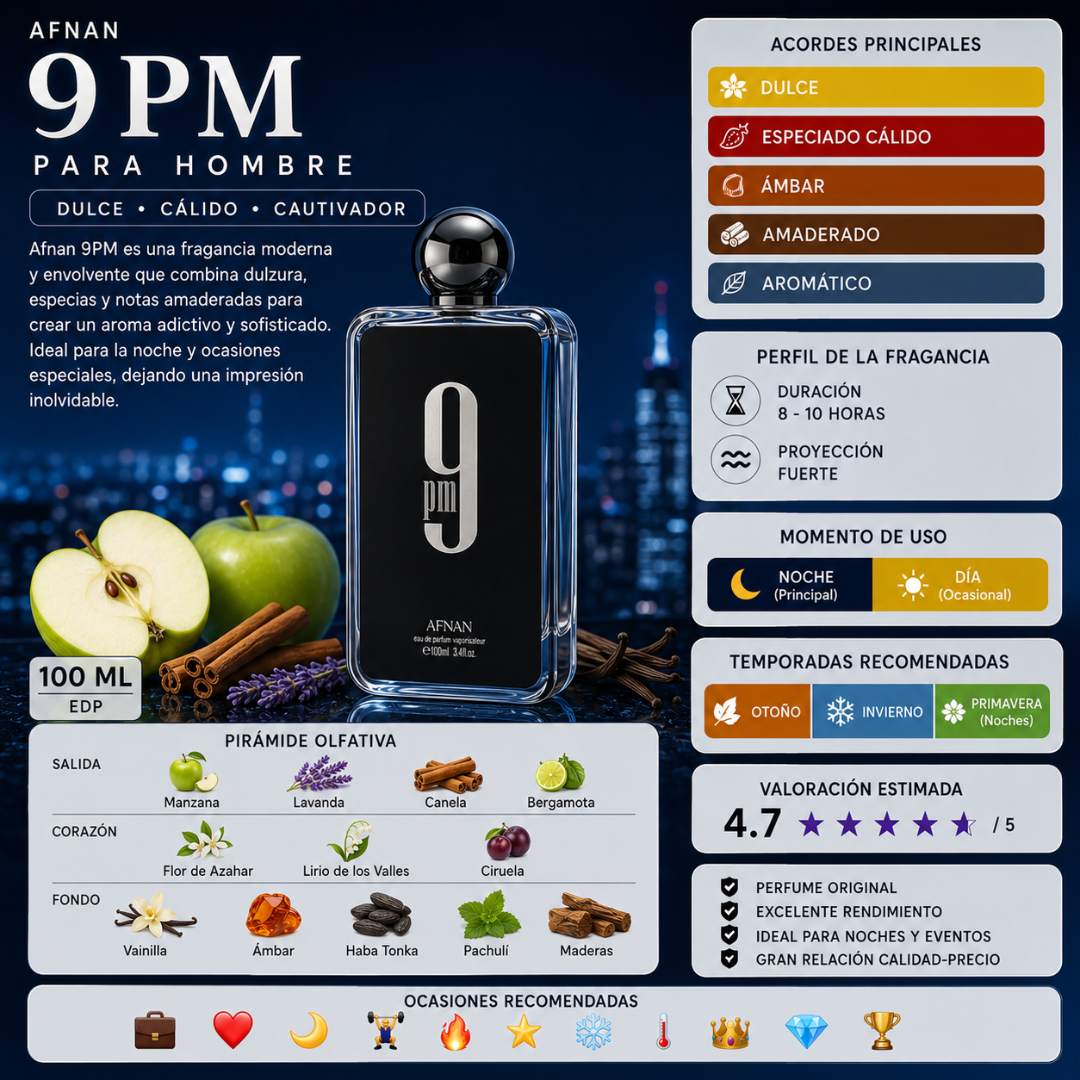 Afnan 9pm Hombre EDP 100ML
