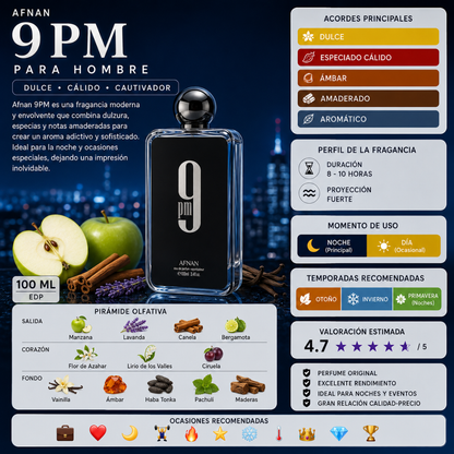 Afnan 9pm Hombre EDP 100ML