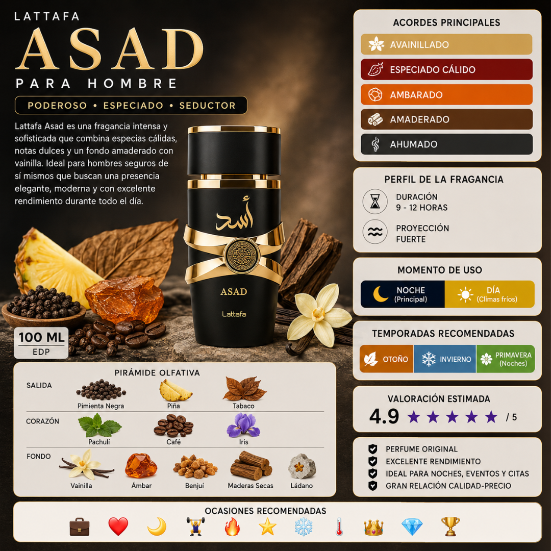 Lattafa Asad EDP 100 ML